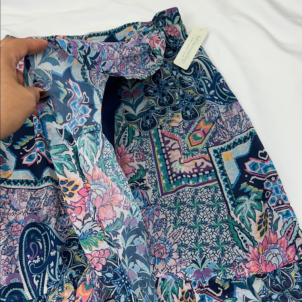 NWT Soft Surroundings Boho Patchwork Maxi Skirt F… - image 4